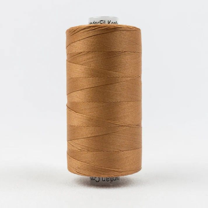 Konfetti Thread: 50wt 3 ply 100% Cotton. 1000m Spool Rust