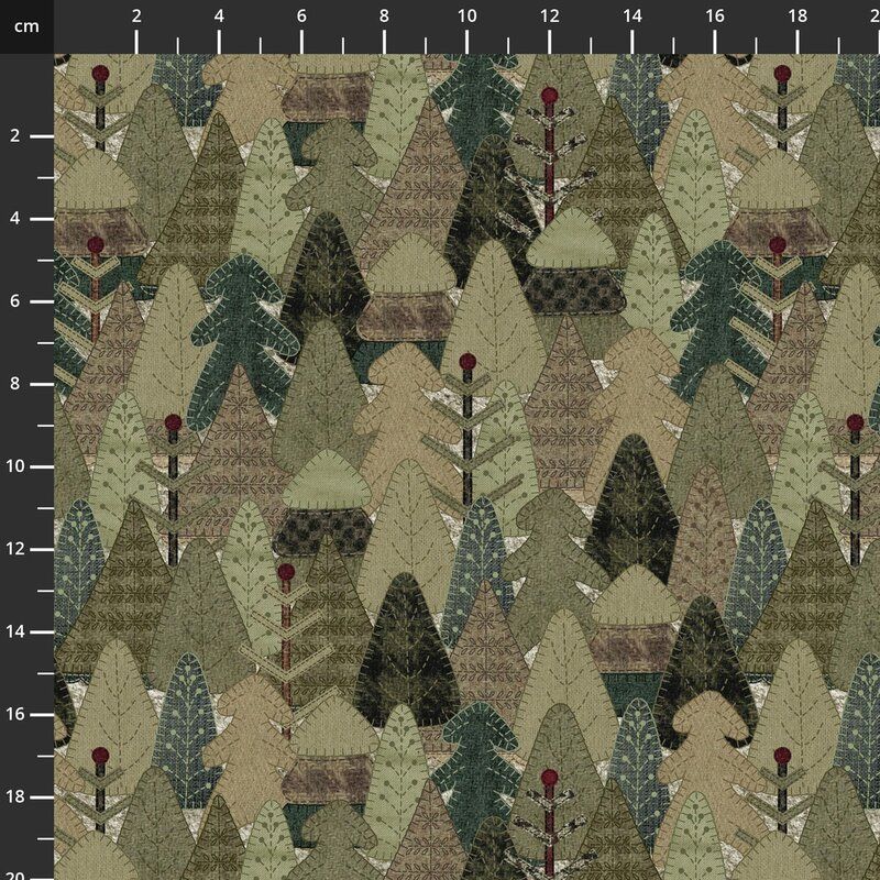 Snowy Days & Frosty Nights fabrics: Wooden Forest Snowy Days & Frosty Nights fabrics: Wooden Forest