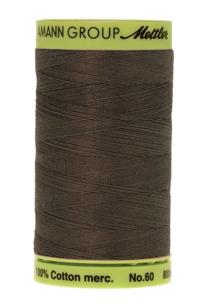 Mettler 60 Cotton Thread 800m 0416 Dark Grey Mettler 60 Cotton Thread 800m 0416 Dark Grey