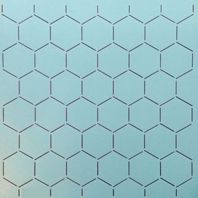 Quilt Stencil  12" Honeycomb Background