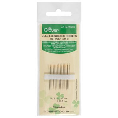 Clover Gold Eye Quilting Needles Size 8 Clover Gold Eye Quilting Needles Size 8