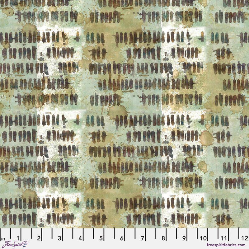 On Your Mark fabric: Finish Line, Sage