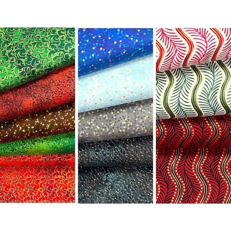 Christmas Metallics 5" Charm Pack