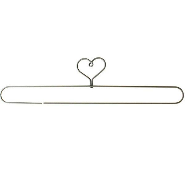 Wire Hanger  9" Heart with split bottom