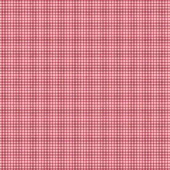 Petite Fleur Fabric: Gingham, Pink