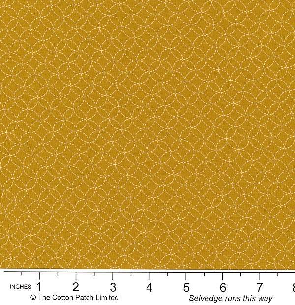 Sevenberry Classics fabric: Shippo, Gold Sevenberry Classics fabric: Shippo, Gold