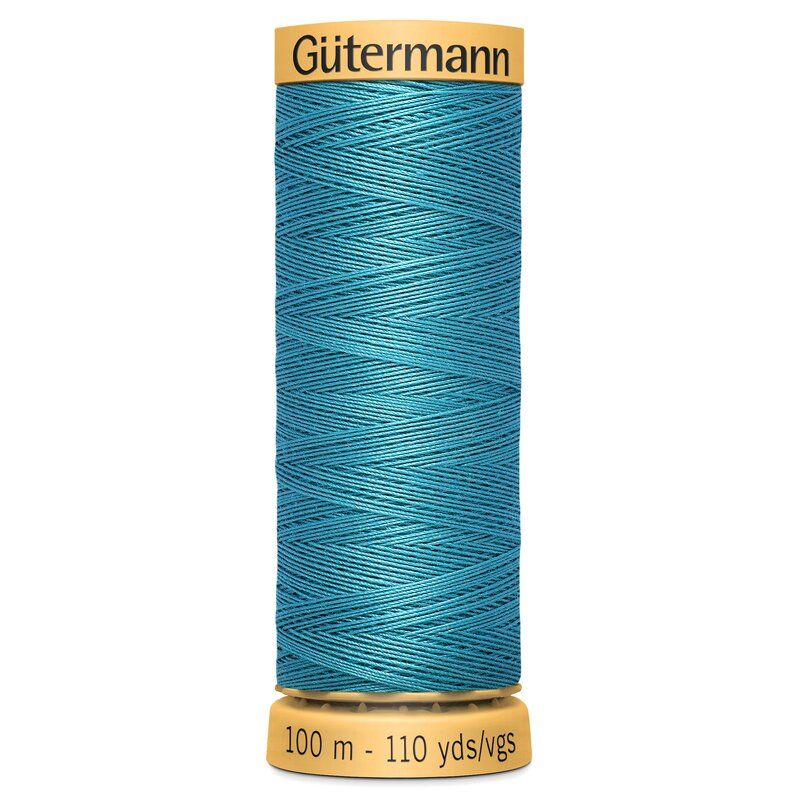 Gutermann Natural Cotton 100m Aqua Blue Col 7235 Gutermann Natural Cotton 100m Aqua Blue Col 7235