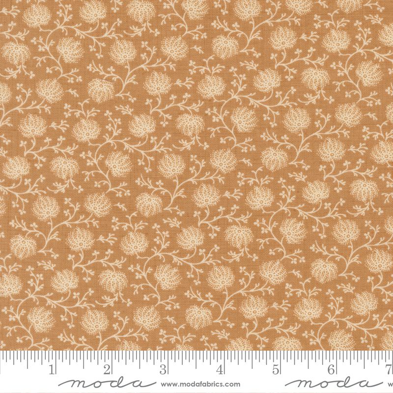 Joie De Vivre fabric, Campanule, Tea