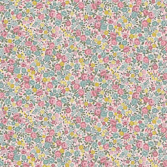 Petite Fleur Fabric: Rose, Pink