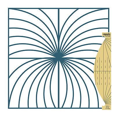 Westalee Rulers Curved Cross Hatch 3  1 1/2" Deep  Low Shank