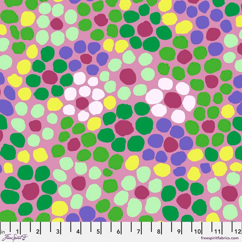 Kaffe Fassett Collective Fabric: Flower Dot Mauve