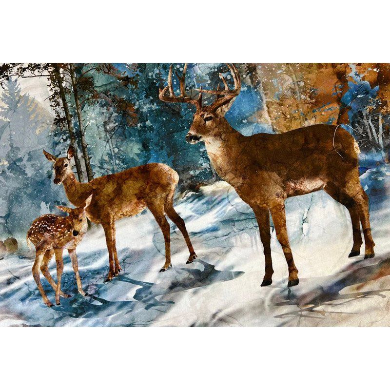 Highland View fabric: Deer Panel 32" (81cm)