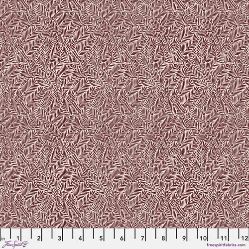The Oxford Holiday Collection Fabric: Small Yew and Aril, Berry