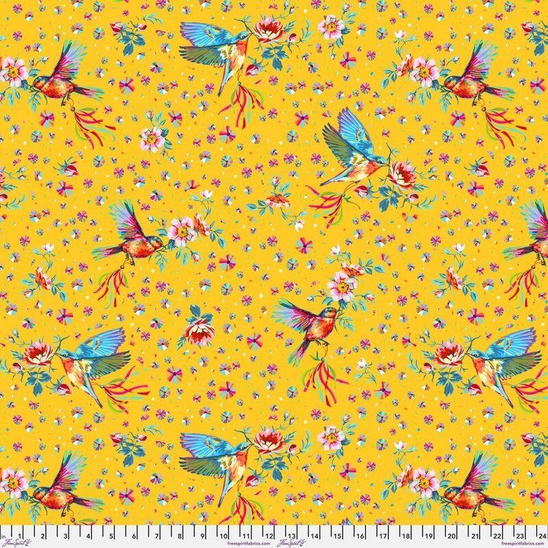 Festival Fabric: Flight, Yellow Festival Fabric: Flight, Yellow