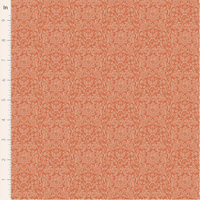 Tilda Songbird Blenders fabric: Lila Coral