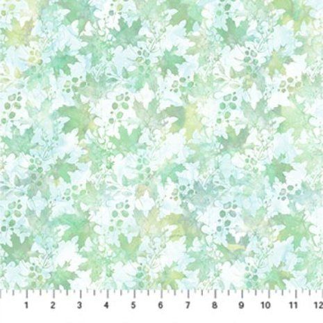 Serenity Springs fabric, Leaves, Lt Blue/Multi Serenity Springs fabric, Leaves, Lt Blue/Multi