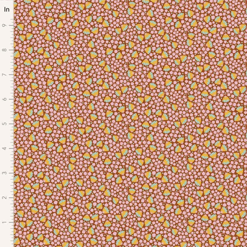 Tilda Bellflower Blenders fabric: Bellflower, Mulberry