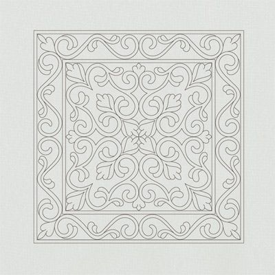 Wholecloth Mini Quilt Provence on Grey Kona Fabric Wholecloth Mini Quilt Provence on Grey Kona Fabric