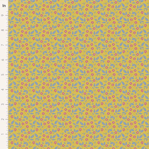 Tilda Sunday Brunch Tipsy Blenders fabric: Tipsy Yellow