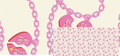 Tula Pink Big Charmer 108" Quilt Back Fabric: Blossom  (per 1/4 metre)