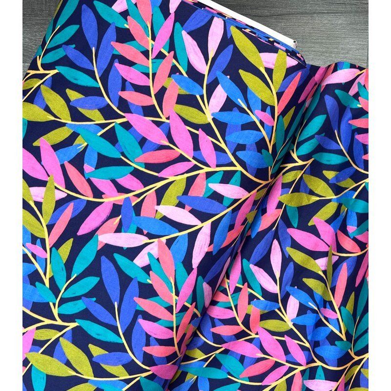 Beautiful Backing: Midnight Twilight Tendrils 108" Wide