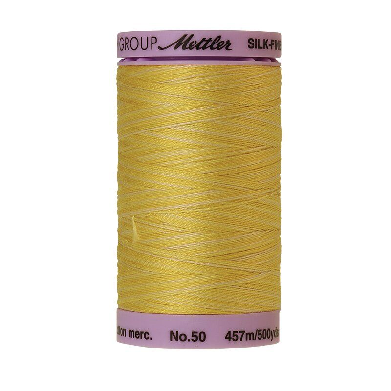 Mettler 50 Variegated Cotton Thread 9859, Canary Yellow Mettler 50 Variegated Cotton Thread 9859, Canary Yellow
