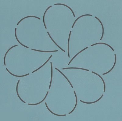 Quilt Stencil  4" Zion #9