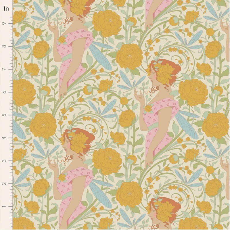 Tilda Songbird fabric: Aubery, Mustard