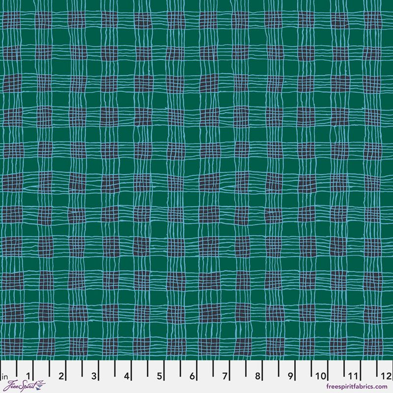 Brandon Mably Fabric Gingham Aqua Brandon Mably Fabric Gingham Aqua