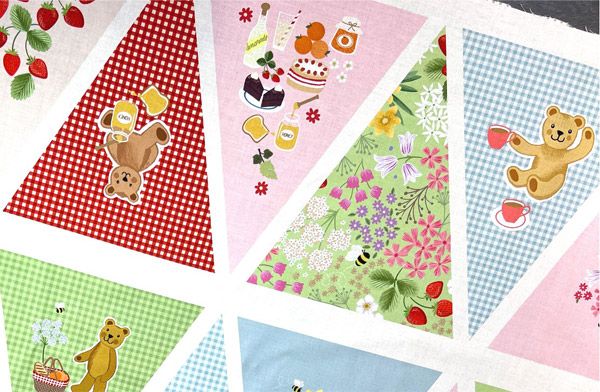 Teddy Bears Picnic 60cm Bunting panel Teddy Bears Picnic 60cm Bunting panel