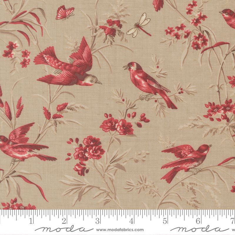 Joie De Vivre fabric, Moineau, Roche