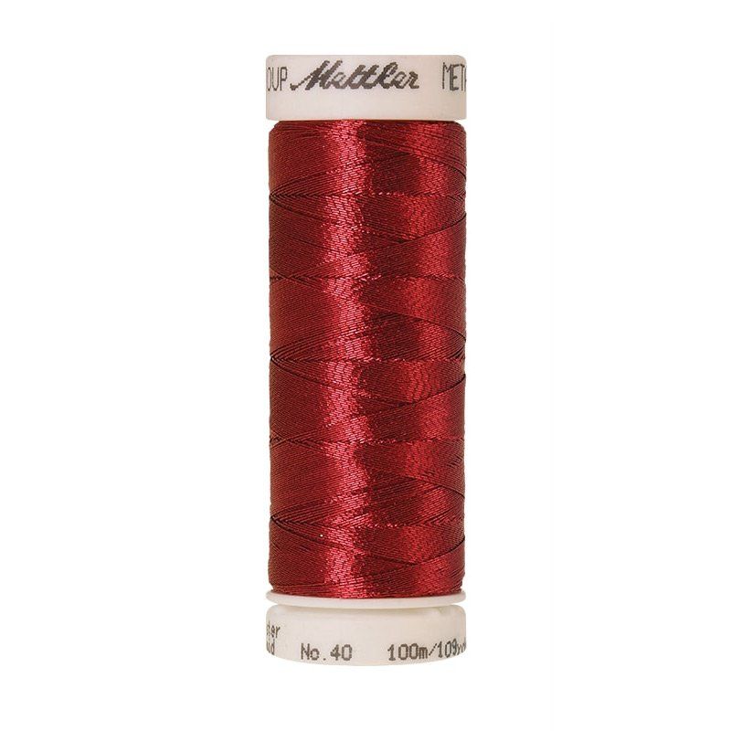 Mettler Metallic Thread Bright Ruby Red