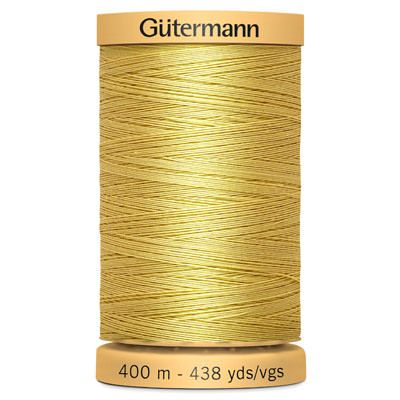 Gutermann Natural Cotton 50 Weight Thread 400m 758 Yellow