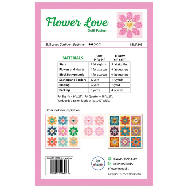 Flower Love Quilt Pattern
