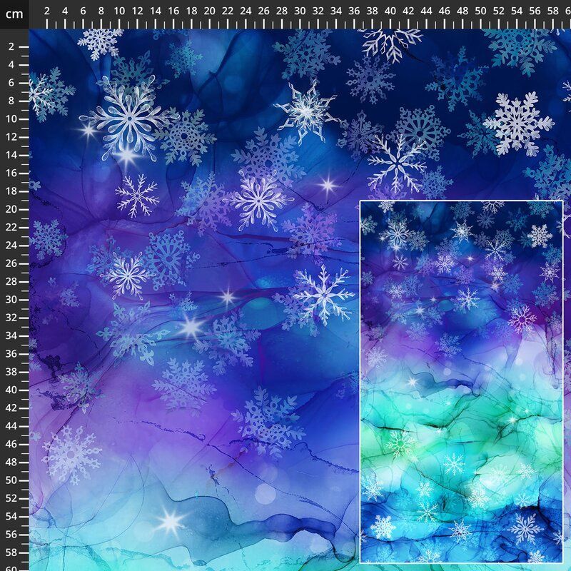 Midwinter Magic fabric: Ombre