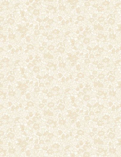 Sentiments fabric: Tonal Flowers Cream Sentiments fabric: Tonal Flowers Cream