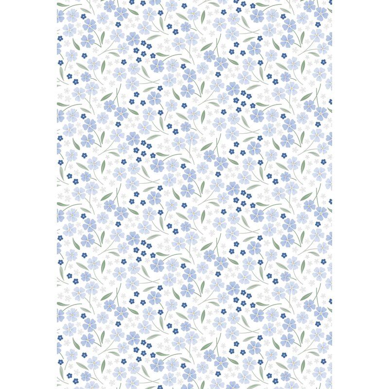 Forever Blooms fabric: Forevermore, White Forever Blooms fabric: Forevermore, White