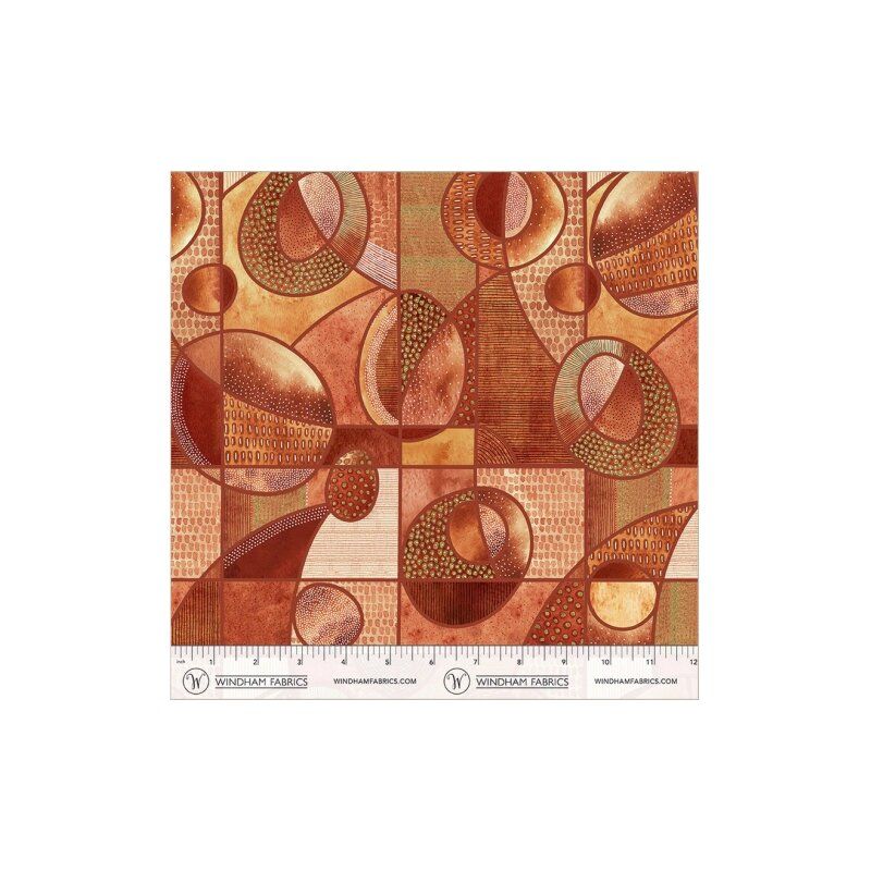 Flora and Form fabric: Orbit, Terracotta Flora and Form fabric: Orbit, Terracotta