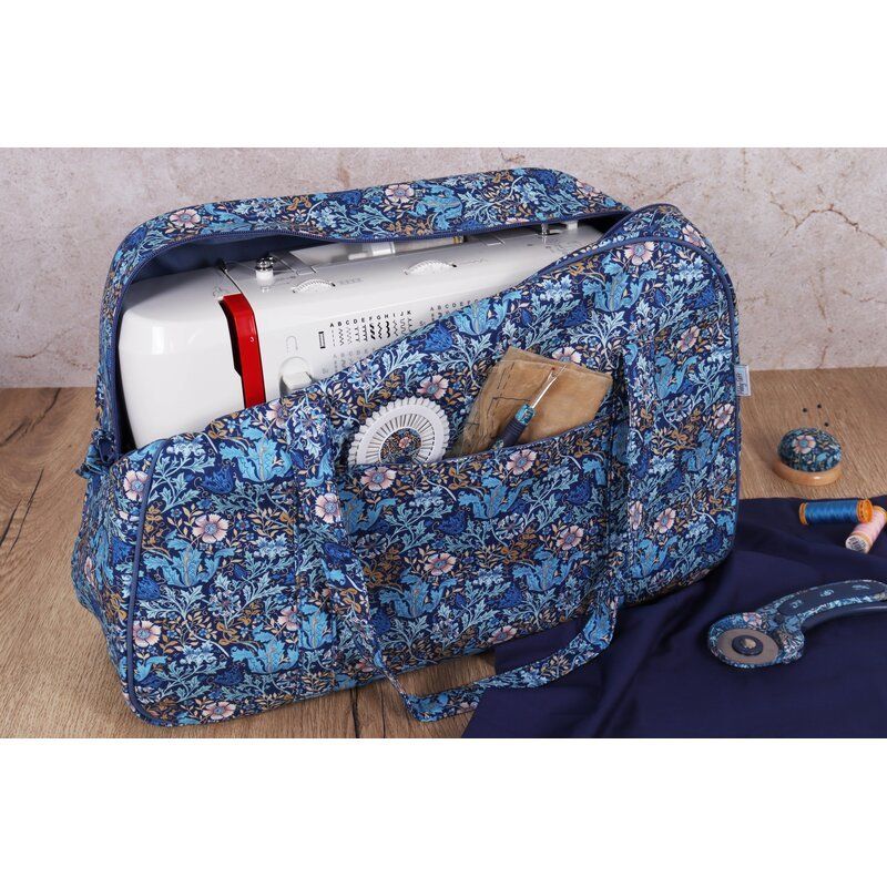 Sewing Machine Bag, Arts & Craft Woodblock Design