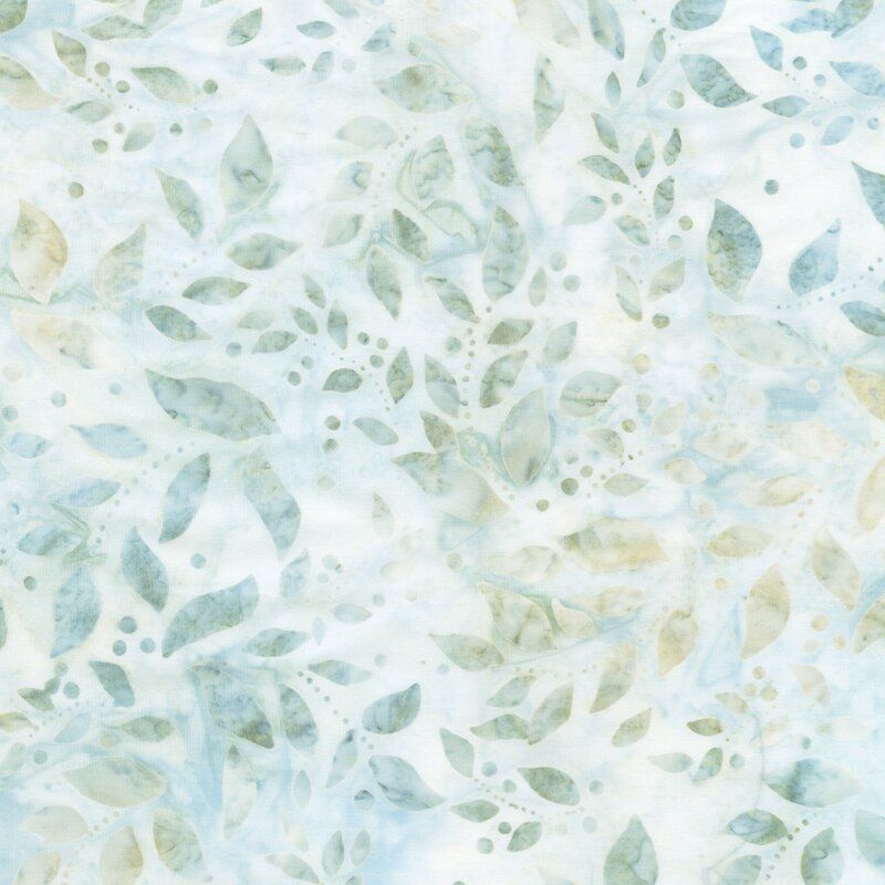 Morning Mist Batik fabric: Sea Glass