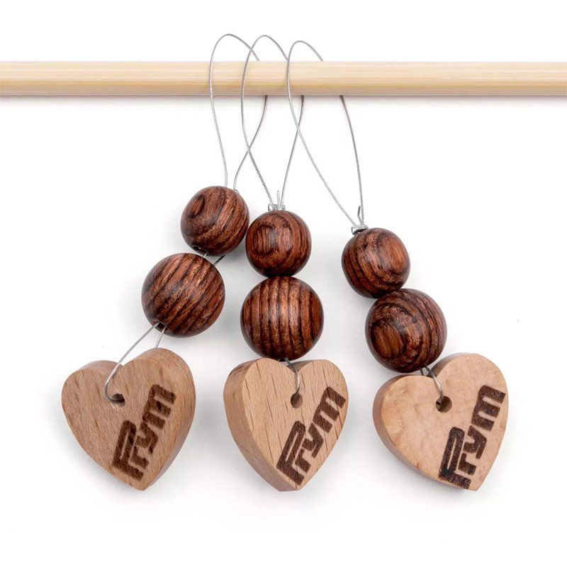 Prym Stitch Markers, Wood