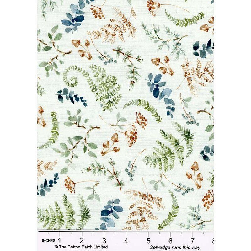 Modern Florals fabric: Ferns & Foliage