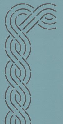 Quilt Stencil  2.5" Double Cable Border