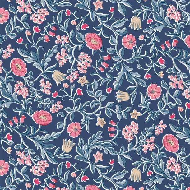Liberty Craft Garden fabric: Mary's Flowers, Blue