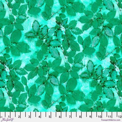 Nature's Contours Fabric: Rose Leaf Green (per 1/4 metre) Nature's Contours Fabric: Rose Leaf Green (per 1/4 metre)