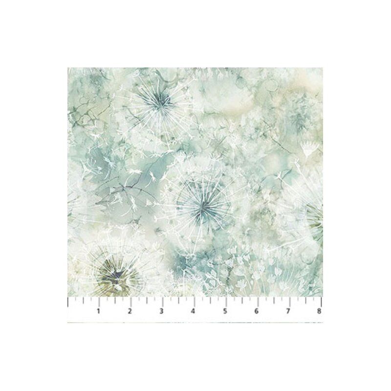 Whisper fabric: Dandelion Clocks, Neutral
