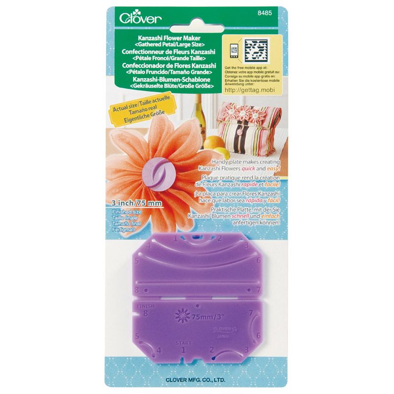 Clover Kanzashi Flower Maker Gathered Petal Large