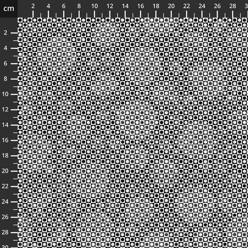 Monochrome fabric: Black and White Musical, Largo, Monochroma