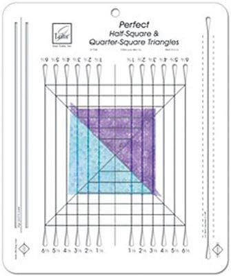 June Tailor Perfect HalfSquare & Quarter Square Triangles Ruler June Tailor Perfect HalfSquare & Quarter Square Triangles Ruler