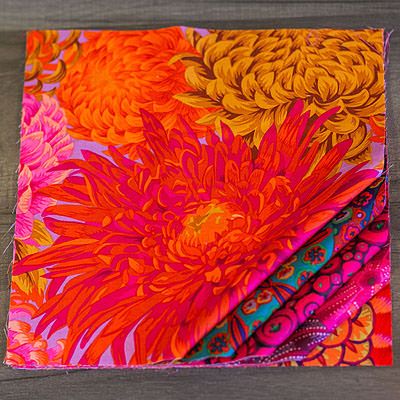 Kaffe Fassett Collective Fabrics Reds & Pinks 10" Patchwork Palette